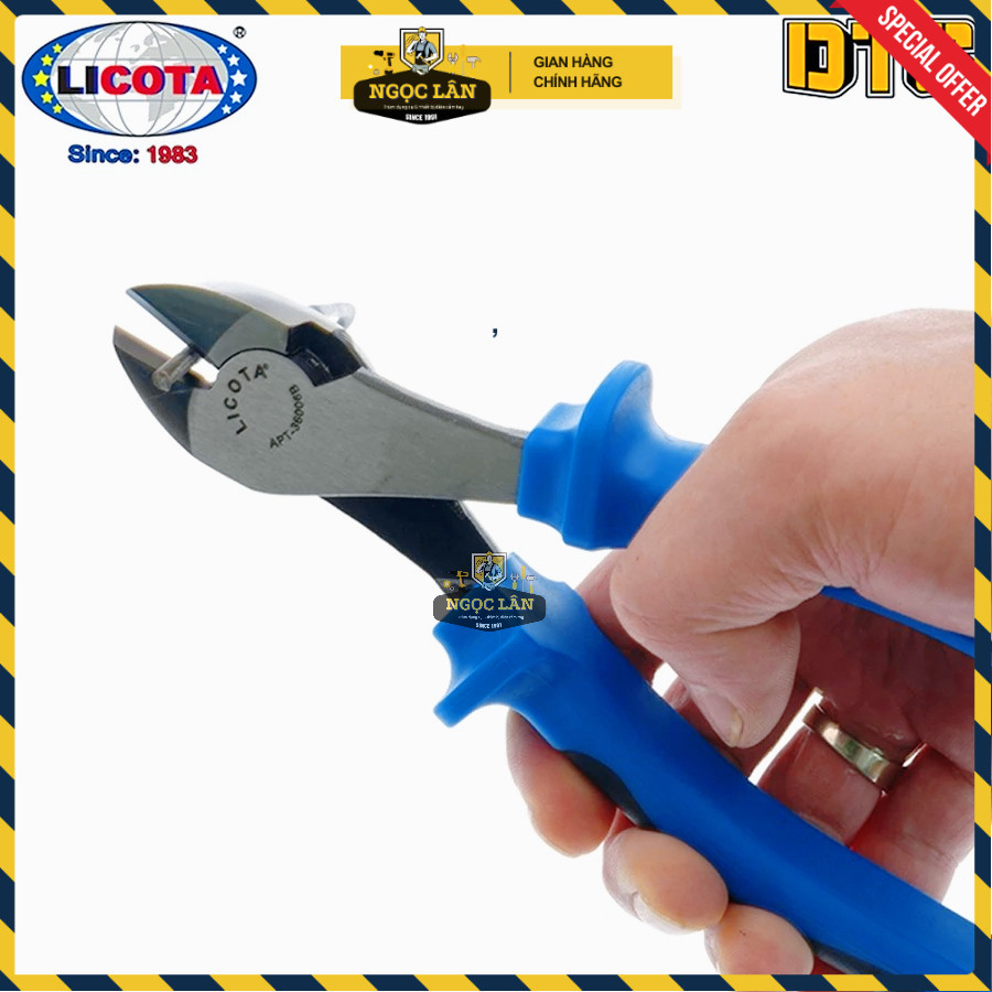Kìm Cắt Licota 7" (180mm), 8" (200mm) Chính Hãng Đài Loan Cao Cấp - Ảnh 8