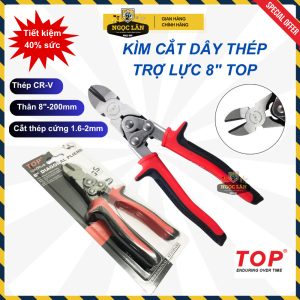 Kìm cắt dây thép trợ lực TOP 8inch 200mm CR-V chính hãng cao cấp