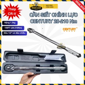 Cần Nổ Siết Chỉnh Lực CENTURY 1/2" (28-210 Nm) 450mm CR-V Chính Hãng