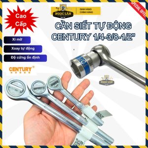 Cần siết tự động Century 1/4" 3/8" 1/2" đầu tròn đảo chiều