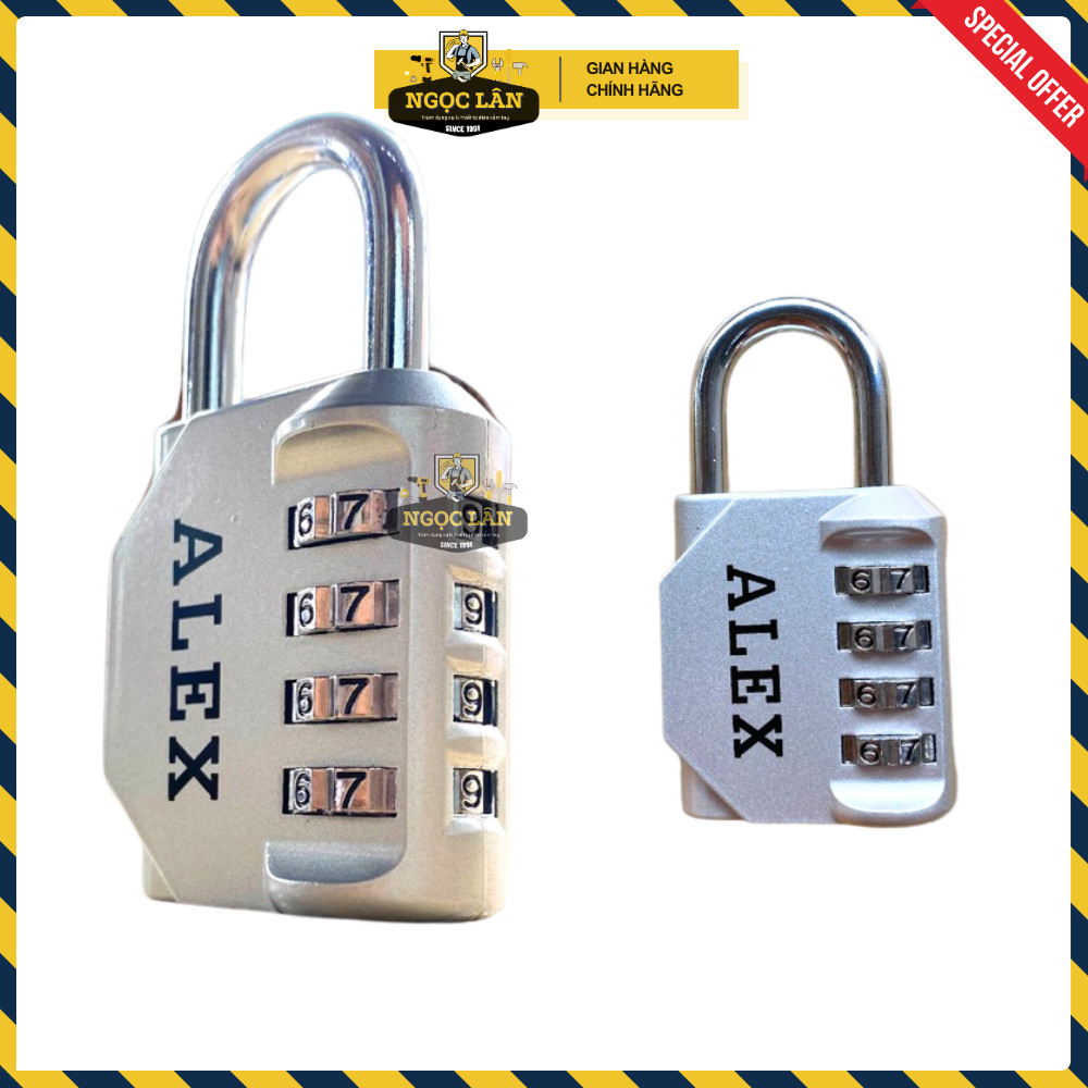 Khóa số mật khẩu 4 số Alex bền bỉ an toàn - Ảnh 3