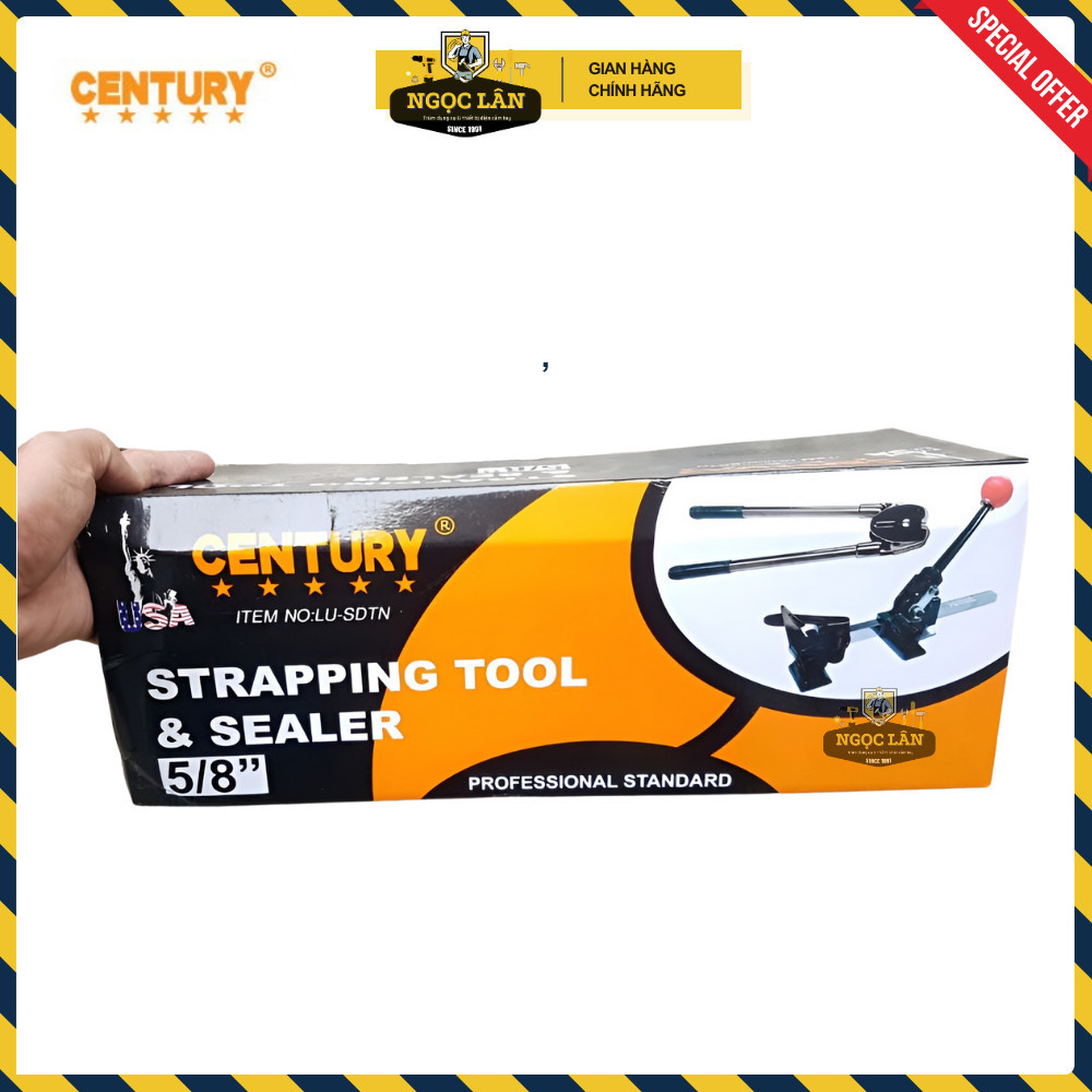 Máy Siết Dây Đai Thùng CENTURY 5/8"-16mm cho dây nhựa (LU-SDTN) - Ảnh 8