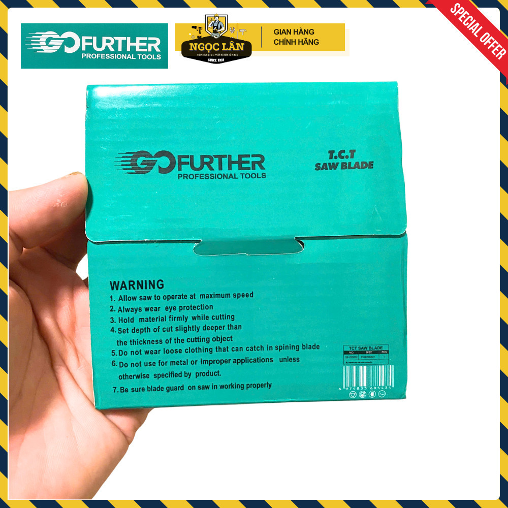 Lưỡi cắt gỗ cưa gỗ GOFURTHER 110x20mm 30 răng tốc độ 80m/s - Ảnh 6