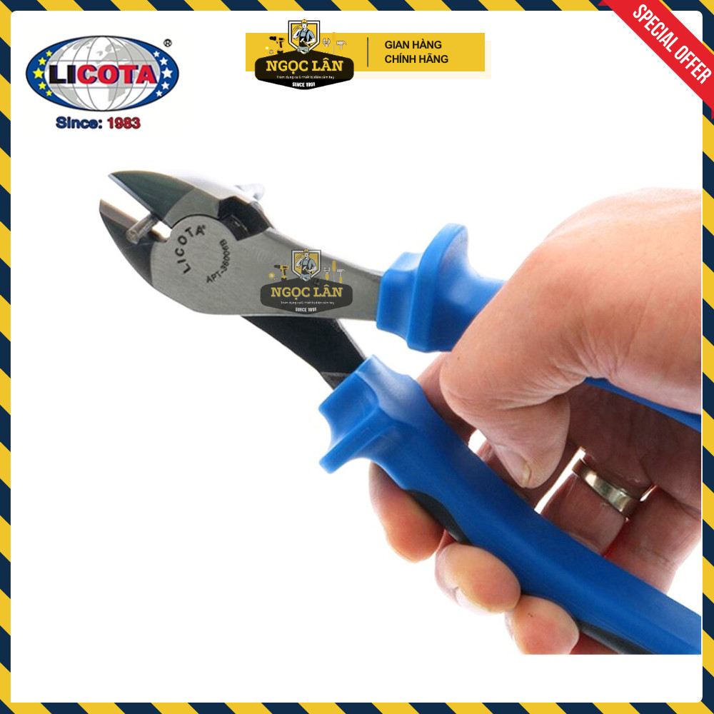 Kìm điện cắt nhọn Licota 8inch chính hãng Đài Loan cao cấp - Ảnh 7