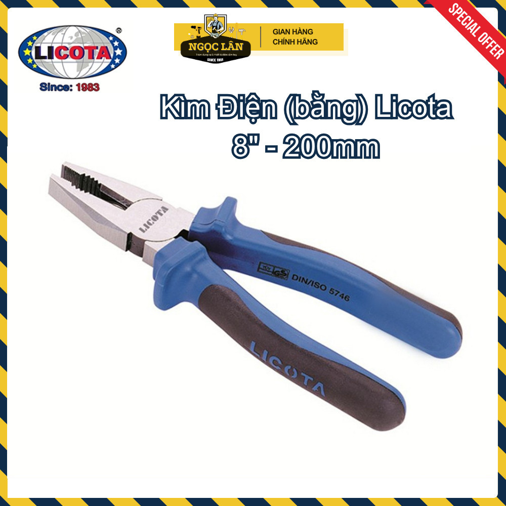 Kìm điện cắt nhọn Licota 8inch chính hãng Đài Loan cao cấp - Ảnh 2