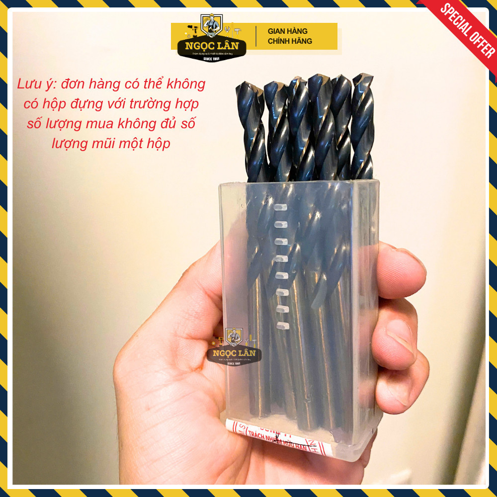 Mũi Khoan inox Pháp Hoàng Nam chính hãng, đủ cỡ từ 1.5-7.5mm - Ảnh 5