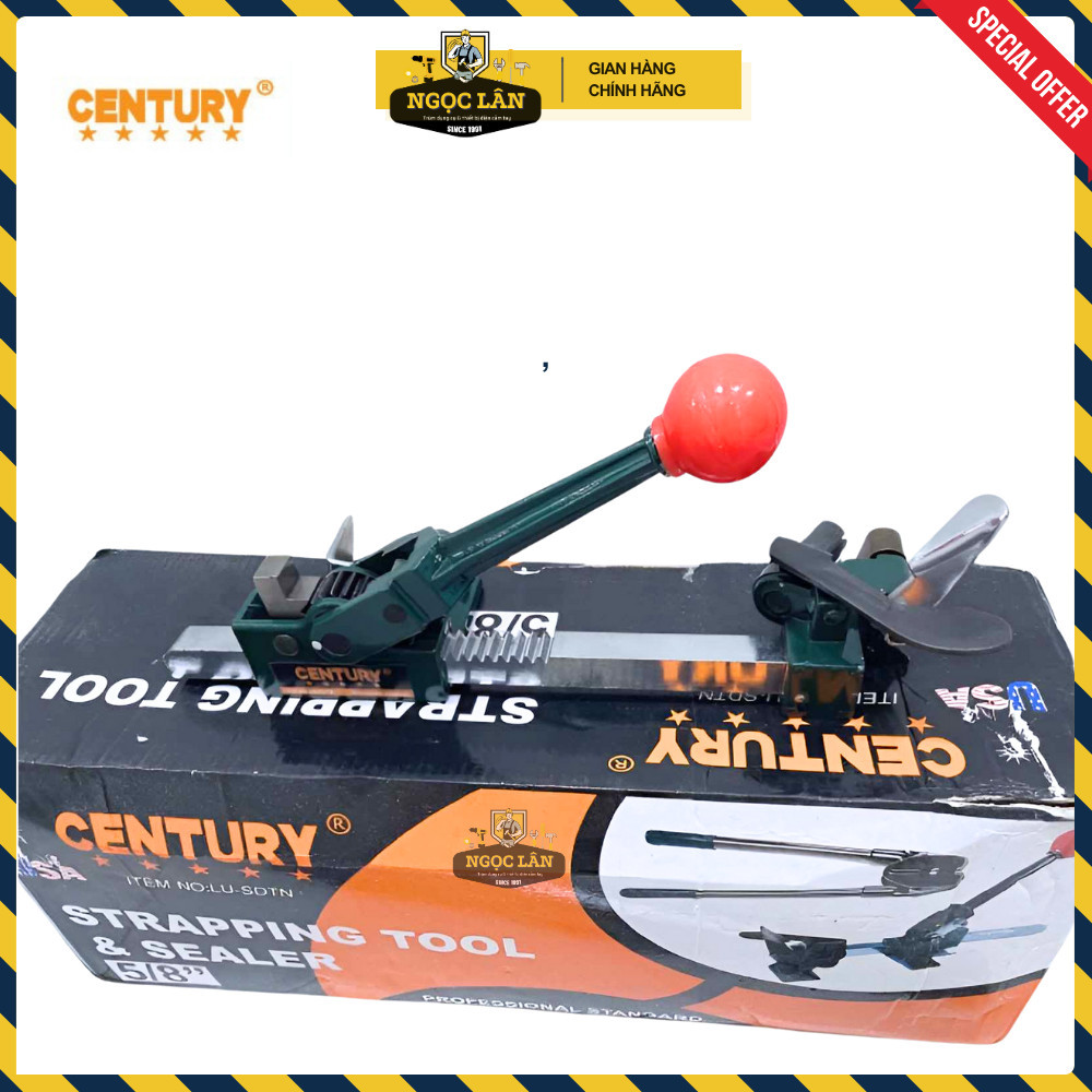 Máy Siết Dây Đai Thùng CENTURY 5/8"-16mm cho dây nhựa (LU-SDTN) - Ảnh 4