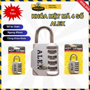 Khóa số mật khẩu 4 số Alex bền bỉ an toàn