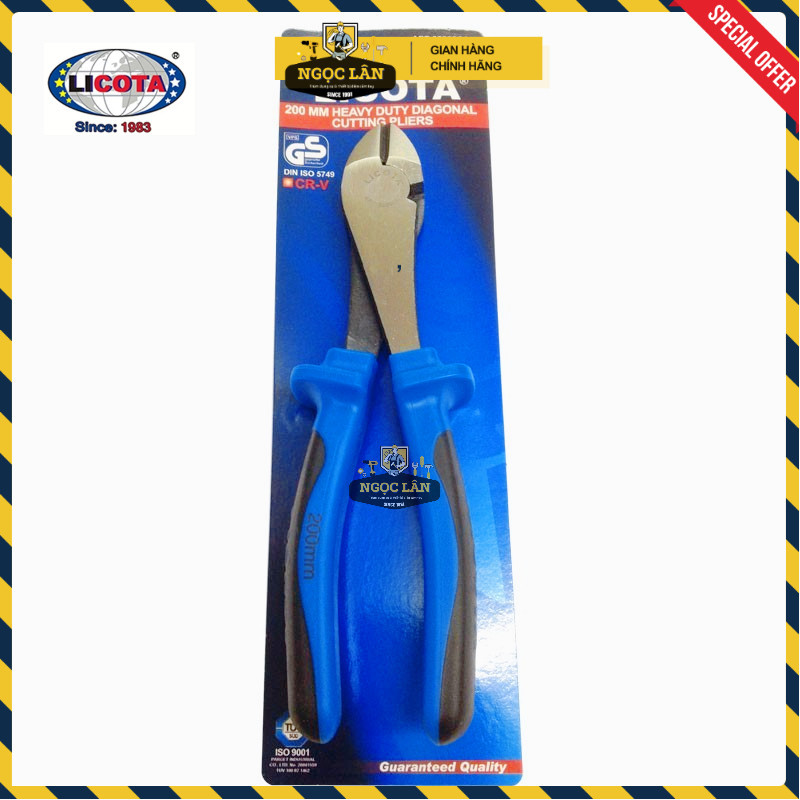 Kìm Cắt Licota 7" (180mm), 8" (200mm) Chính Hãng Đài Loan Cao Cấp - Ảnh 9
