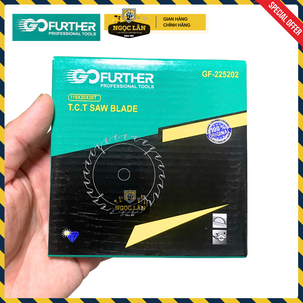 Lưỡi cắt gỗ cưa gỗ GOFURTHER 110x20mm 30 răng tốc độ 80m/s - Ảnh 5