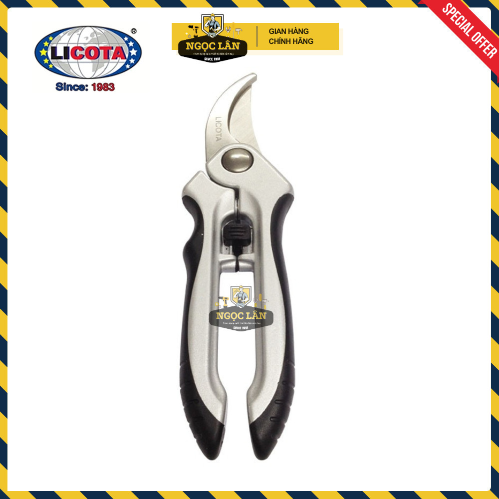 Kéo Cắt Cành mỏ cong Licota 8" (200mm) Cán Anilmon Đài Loan cao cấp - Ảnh 6
