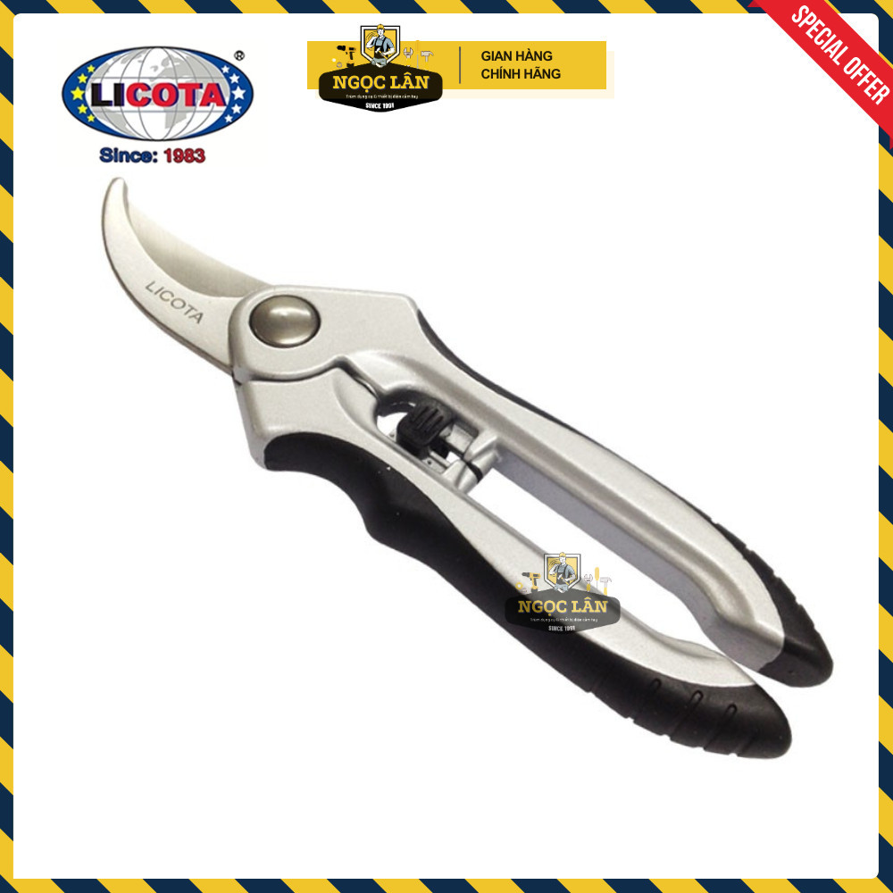 Kéo Cắt Cành mỏ cong Licota 8" (200mm) Cán Anilmon Đài Loan cao cấp - Ảnh 8