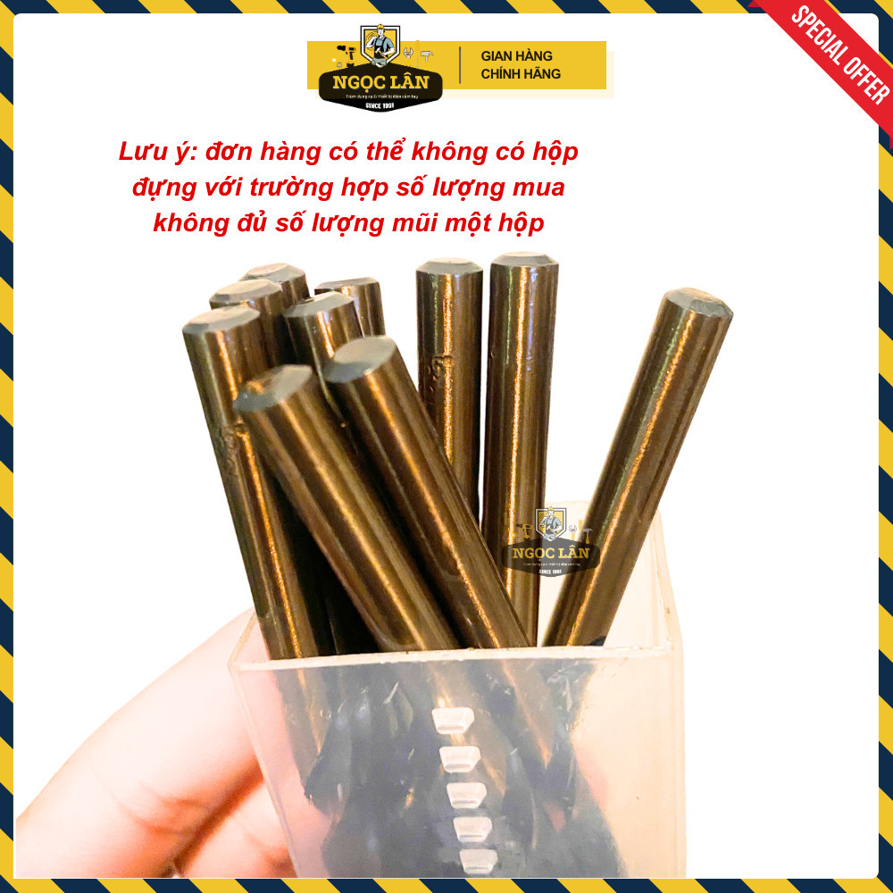 Mũi Khoan inox Pháp Hoàng Nam chính hãng, đủ cỡ từ 1.5-7.5mm - Ảnh 8
