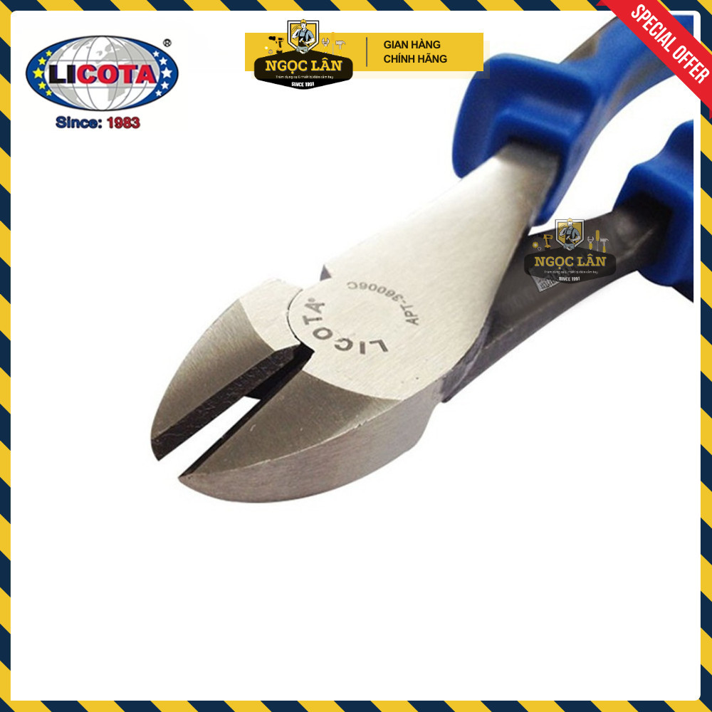 Kìm điện cắt nhọn Licota 8inch chính hãng Đài Loan cao cấp - Ảnh 6