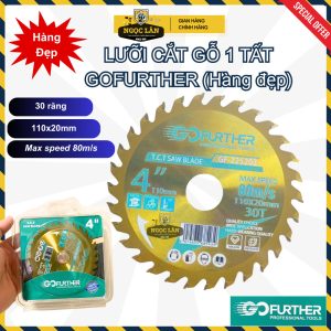 Lưỡi Cắt Cưa Gỗ GOFURTHER 110x20mm 30 Răng, Max 80m/s