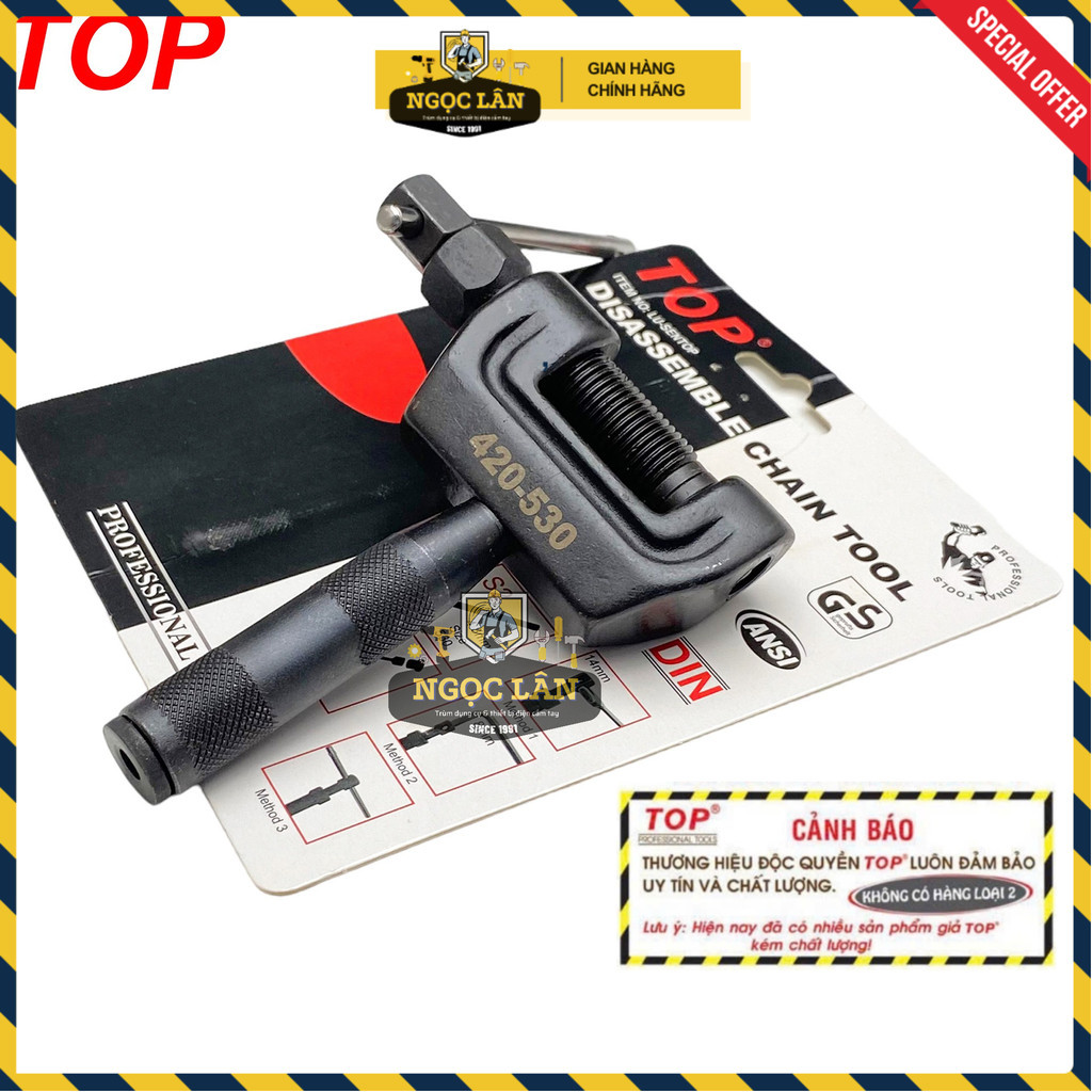 Cảo mắt sên TOP, Vam đột xích xe máy 3.6mm 4.8mm thép đúc - Ảnh 9