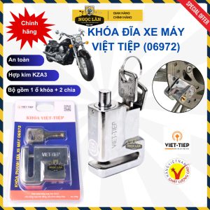 Khoá đĩa xe máy Việt Tiệp Chính hãng chống trộm cao cấp mã 06972