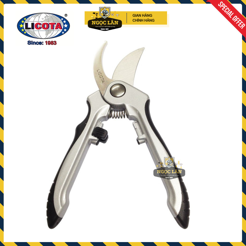 Kéo Cắt Cành mỏ cong Licota 8" (200mm) Cán Anilmon Đài Loan cao cấp - Ảnh 7