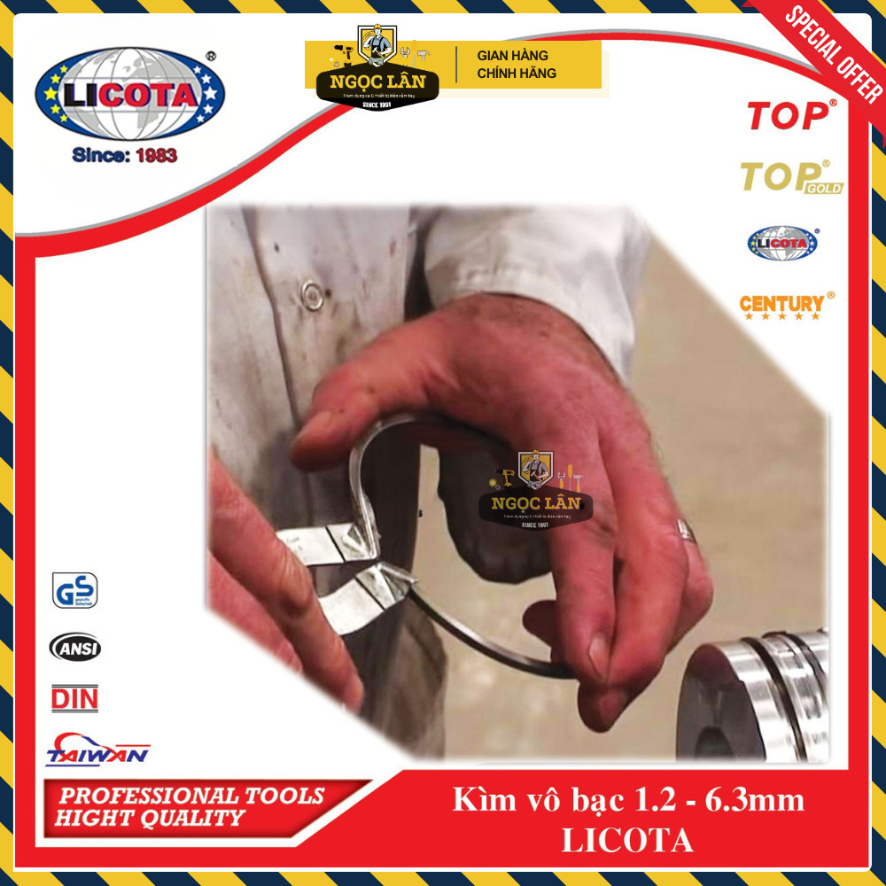 Kìm vô bạc piston Licota 1.2-6.3mm ATA-0245 - Ảnh 6