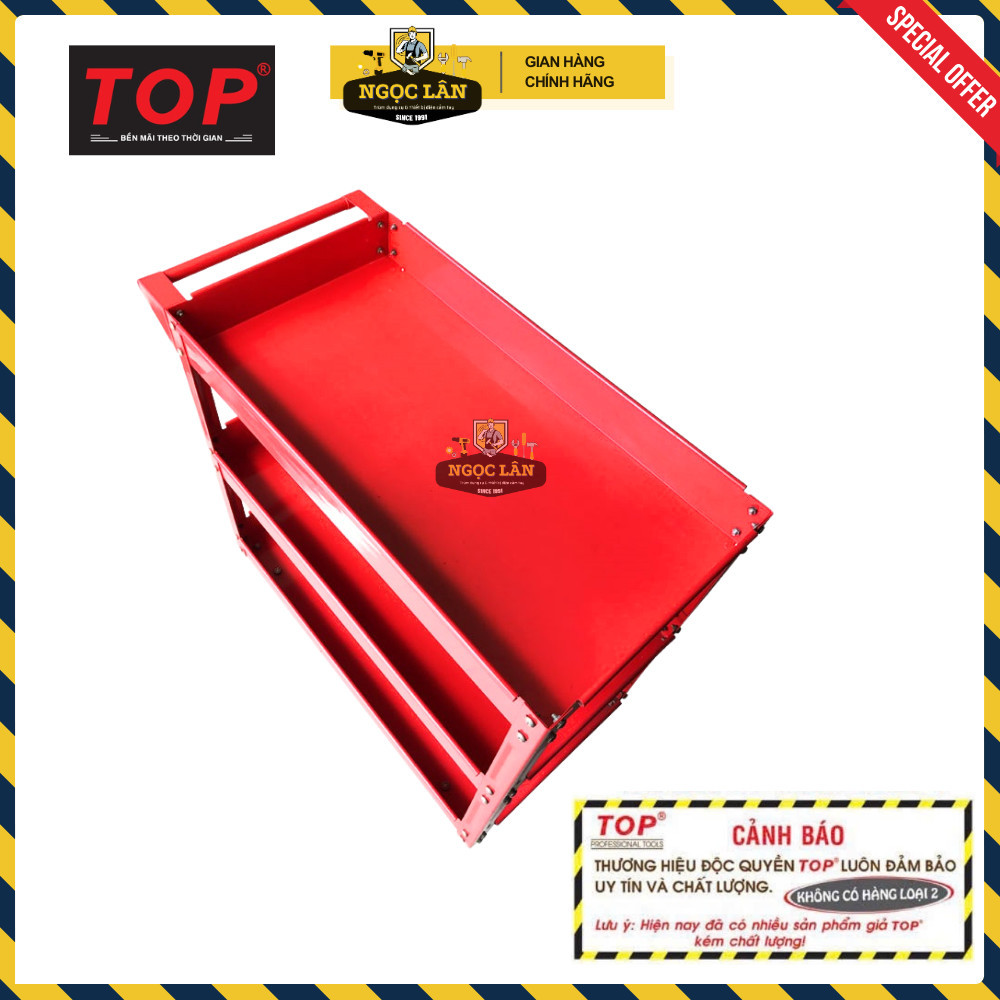 Chính hãng TOP Xe đẩy đồ nghề 3 ngăn 150kg Đài Loan cao cấp - Ảnh 6