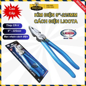 Licota Kìm điện cách điện 9" 225mm Apt-5201 chính hãng Đài Loan