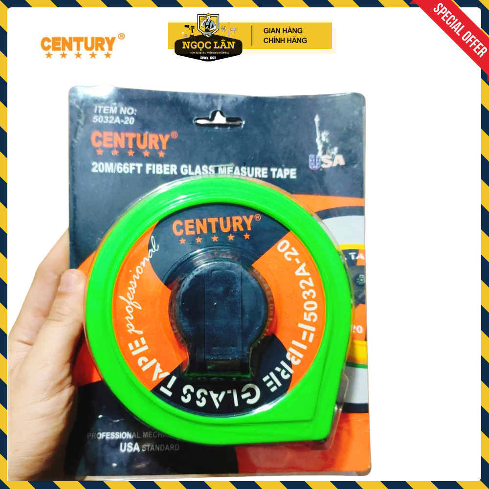 Thước Vải Cuộn Century 10-50m Đo Xây Dựng, Đất Đai - Ảnh 8