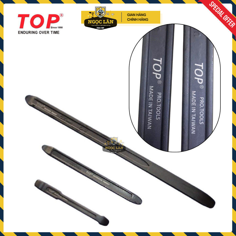 Cây nạy vỏ lốp xe TOP thép đen 8", 11", 21" Chính hãng - Ảnh 9