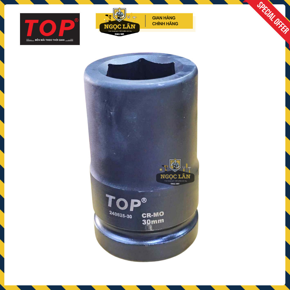 TOP Đầu tuýp, đầu khẩu 1 inch đen Chính hãng, nhiều cỡ 27-41mm - Ảnh 4