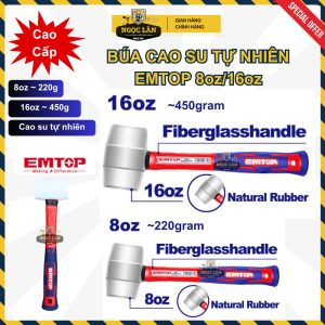 Búa cao su EMTOP đóng gạch lát sàn, cao su tự nhiên cao cấp