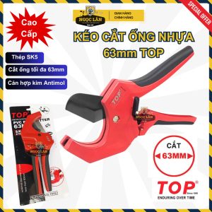 Chính hãng TOP Dao cắt ống nhựa 63mm lưỡi tự bung thép SK5 Đài Loan