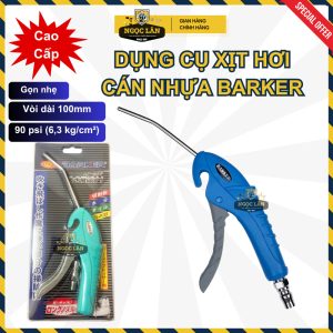 Chính hãng Súng xịt hơi xì khô Barker 100mm mỏ cong thân nhựa cao cấp
