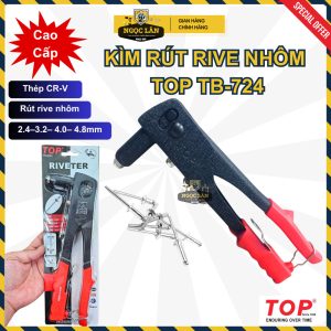 Chính hãng TOP Kìm rút rive nhôm thép CR-V cao cấp Đài Loan TB-724