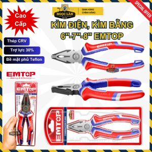 Kìm điện đa năng EMTOP chính hãng, size 6"-160mm đến 8"-200mm