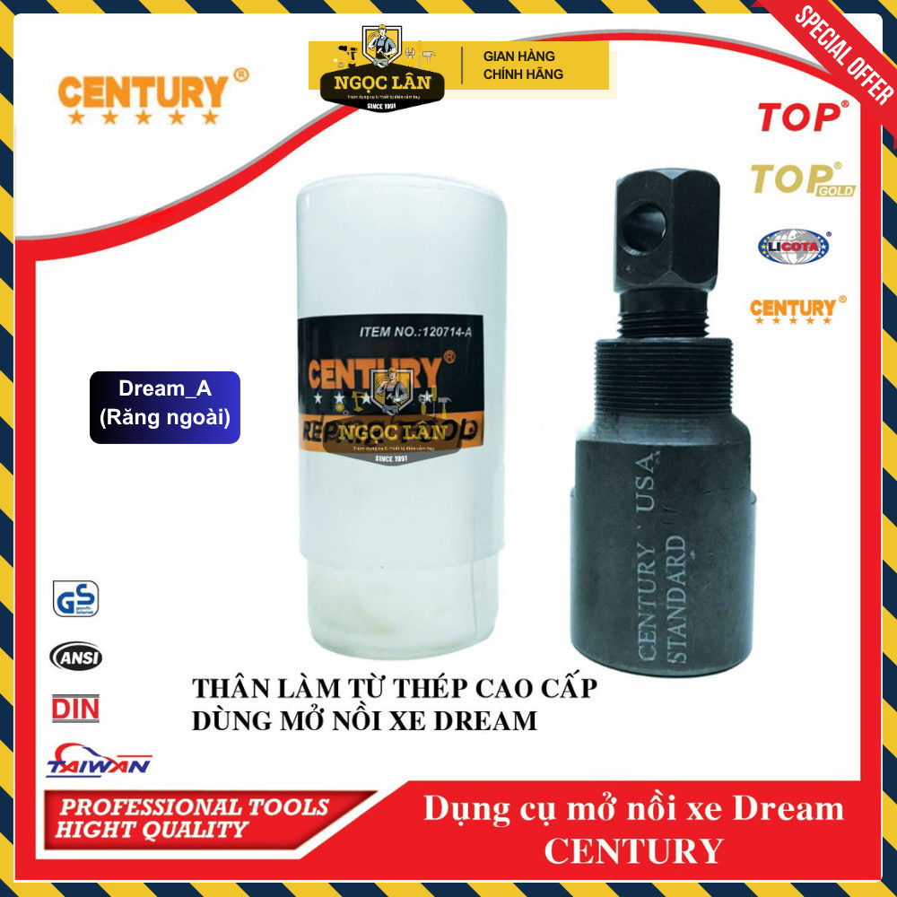 Cảo mở nồi xe máy Century Dream Wave cao cấp - Ảnh 5