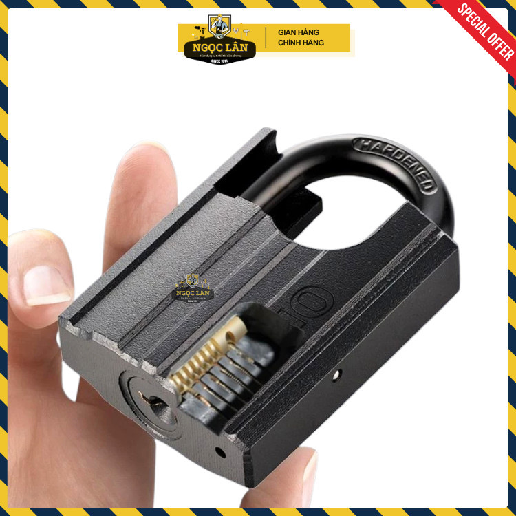 Khóa Chống Cắt OPEL Thép Đen, Bấm Size 5p 6p, 4 Chìa Chống Trộm - Ảnh 2