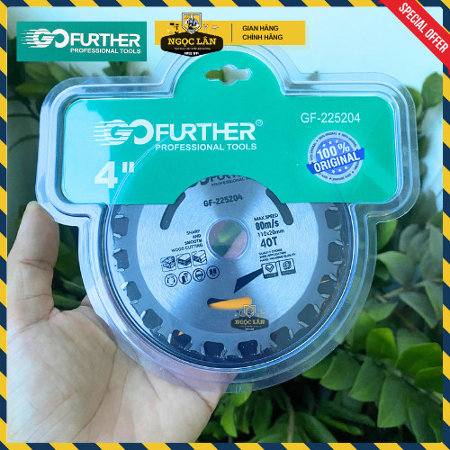 Lưỡi cắt gỗ Go Further 2 chiều 110mm 40 răng cưa gỗ, ván, cốp pha - Ảnh 3
