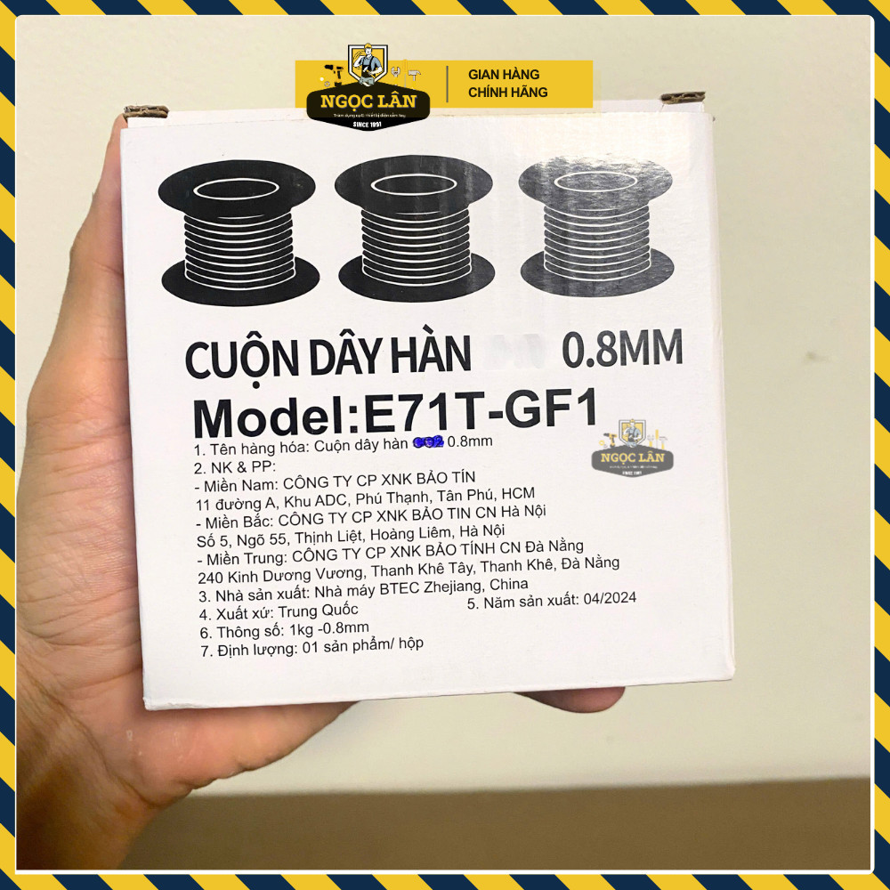 Cuộn Dây Hàn Bitec MIG Không Khí 0.8-1.0mm 1kg - Ảnh 6