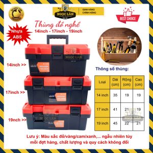Thùng Hộp Đựng Đồ Nghề Liwin Nhựa ABS Sửa Chữa Đa Dạng Kích Thước