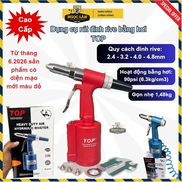 Súng rút đinh Rive hơi TOP Đài Loan cao cấp