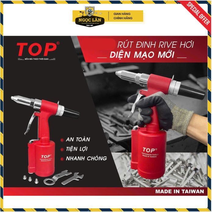 Súng rút đinh Rive hơi TOP Đài Loan cao cấp - Ảnh 2