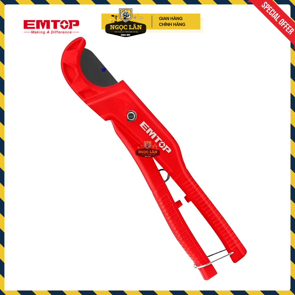 Kéo Cắt Ống EMTOP 3-35mm phủ teflon nhỏ gọn EMPC54636 chính hãng - Ảnh 3
