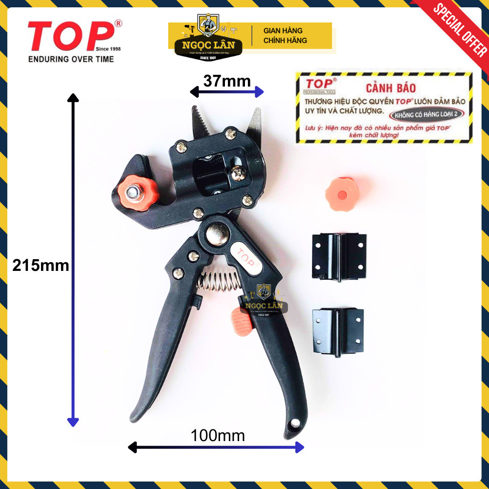 TOP Kéo ghép cành, chiết tỉa đa năng, 2 lưỡi cao cấp - Ảnh 5