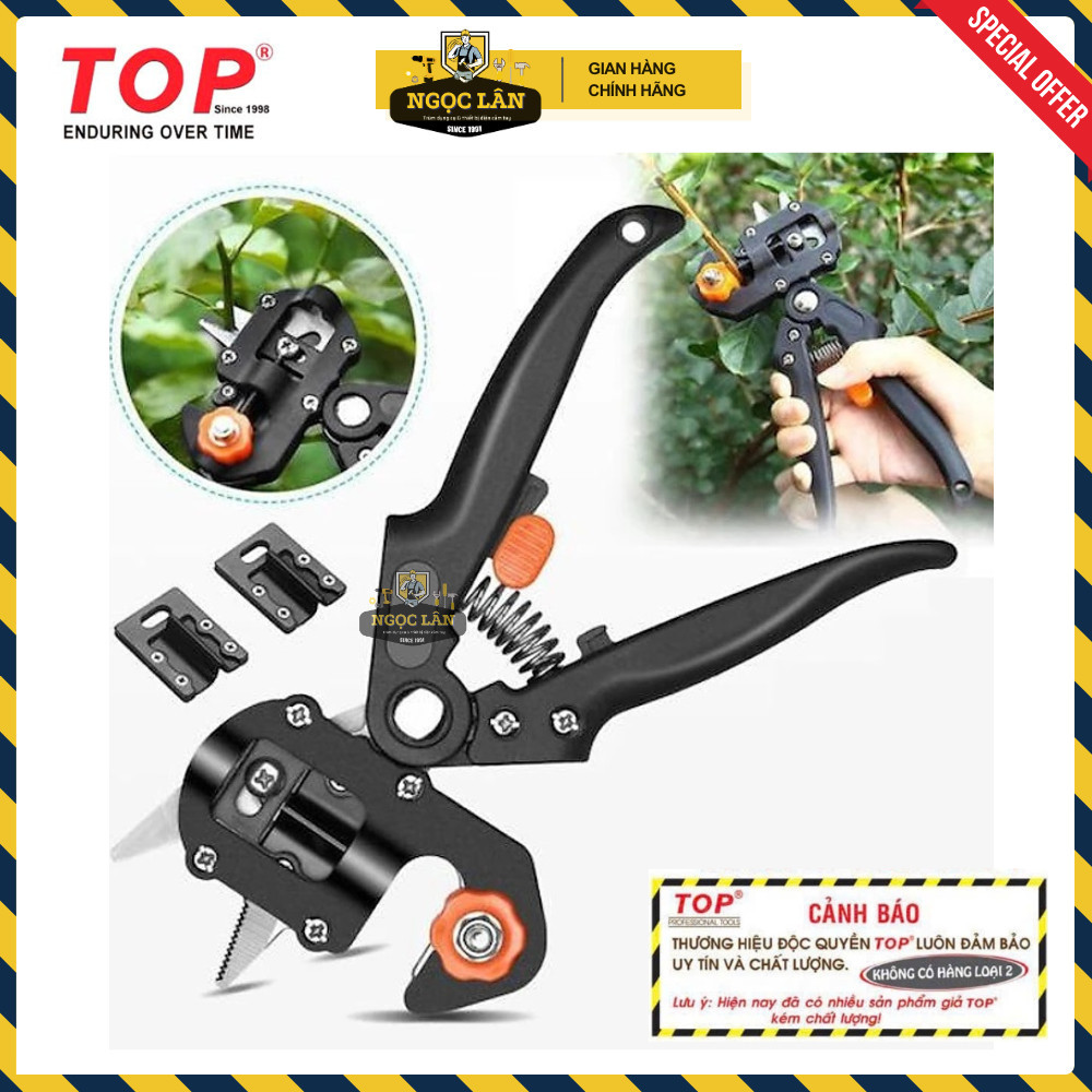 TOP Kéo ghép cành, chiết tỉa đa năng, 2 lưỡi cao cấp - Ảnh 8