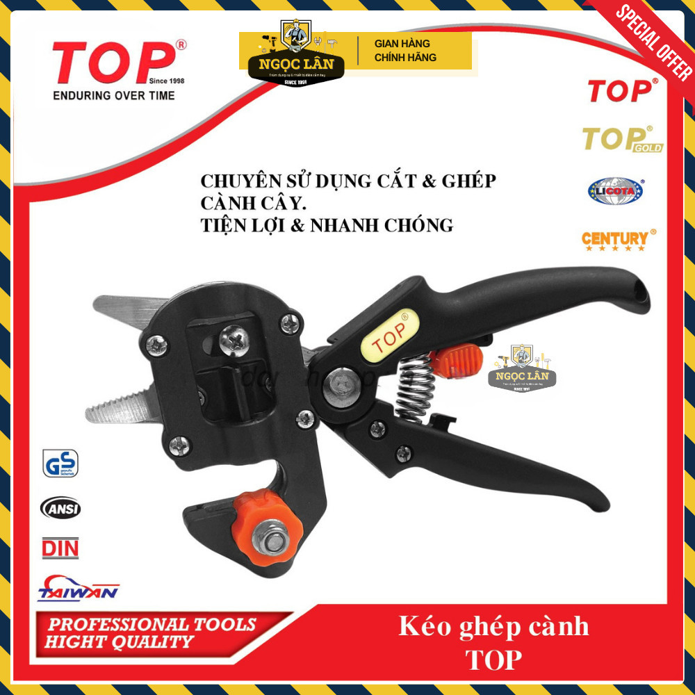 TOP Kéo ghép cành, chiết tỉa đa năng, 2 lưỡi cao cấp - Ảnh 2