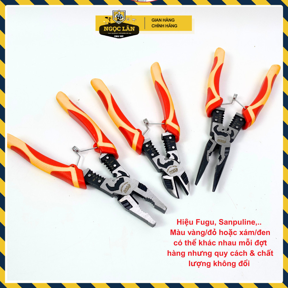 Kìm Đa Năng Fugu CRV Cắt Thép, Ép Cos, Tuốt Dây Điện - Ảnh 7