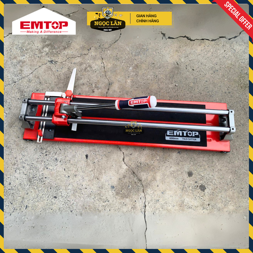Bàn Cắt Gạch Đẩy Tay EMTOP 600mm Cắt Dày 14mm ETCR6004 - Ảnh 6