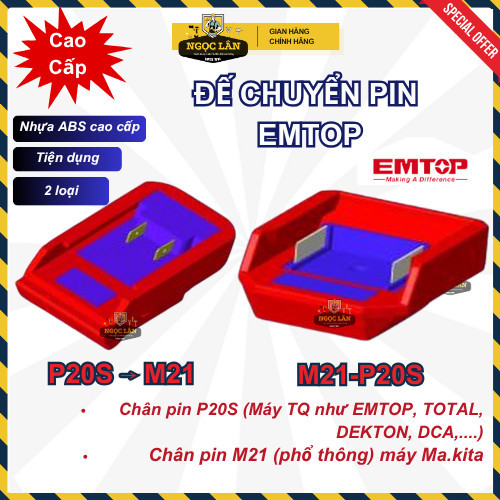 Đế chuyển chân EmTop, Total, InG-Co, Wadfow, Jaderve M21 2 chiều
