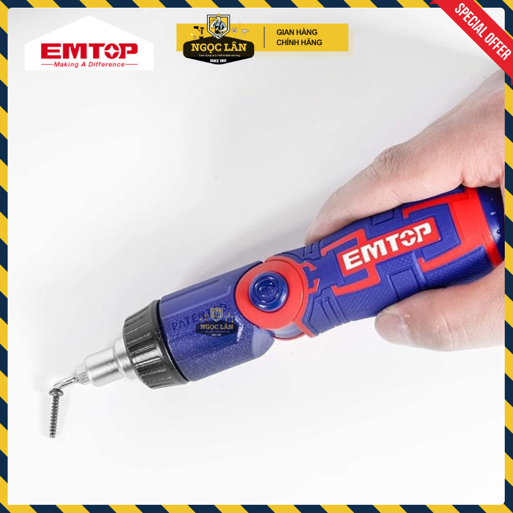 Bộ tua vít EMTOP 15 in 1, tay xoay chiều, 14 đầu CRV (ESDRH1502) - Ảnh 7