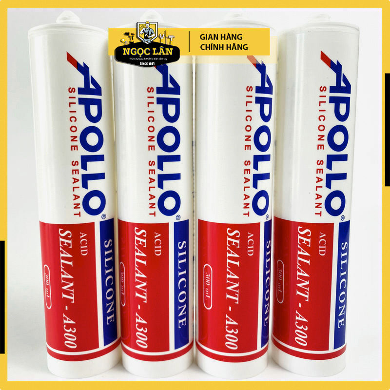Keo dán kính Silicone Apollo A200, A300, A500 Trắng Trong - Ảnh 4