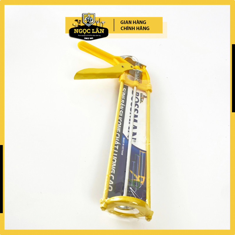 Súng bắn keo silicone Bossman màu vàng - Ảnh 6